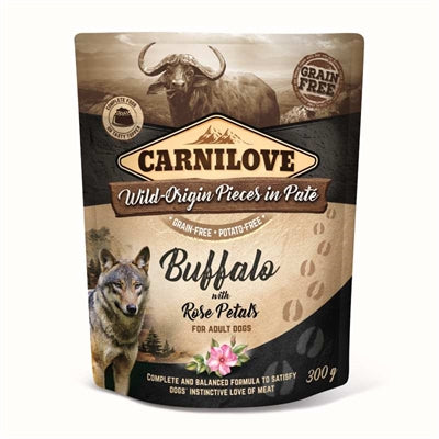 Carnilove dog 12x pouch buffel / rozenblad